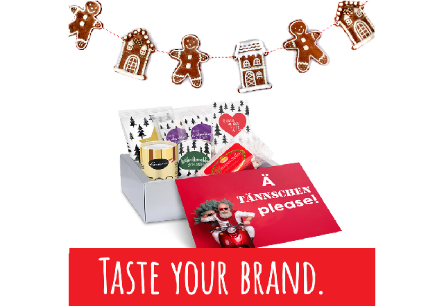 Essbare, weihnachtliche Werbegeschenke mit Logo